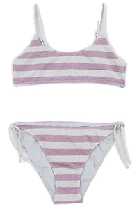 Mc2 Saint Barth Kids Striped Bikini Set