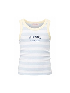 Striped Ribbed Tank Top