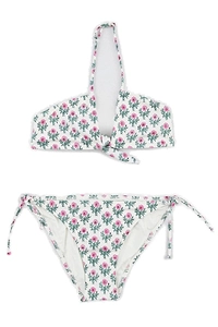 Mc2 Saint Barth Kids Floral Embroidered Bikini Set