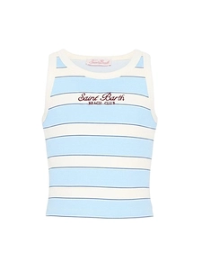 Striped Ribbed Tank Top