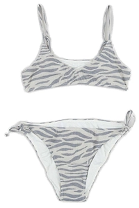 Mc2 Saint Barth Kids Zebra Printed Bikini Set