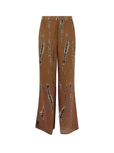 Nolan Printed Wide-Leg Pants