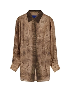 Mes Demoiselles Thurman Snake-Print Shirt