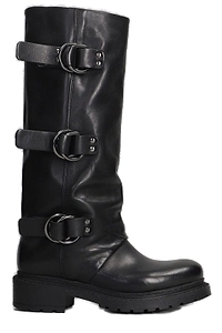 Metisse Buckled Block Heeled Boots