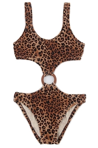 Leopard Printed One-Piece Swimsuit