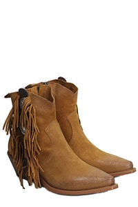 Metisse Texan Fringed Ankle Boots