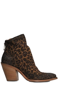 Metisse Zip Detailed Pointed Toe Ankle Boots