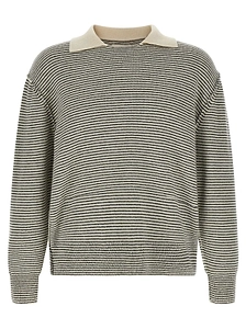 Mfpen Charming Striped Polo Sweater