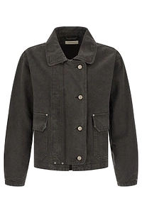 Mfpen Courier Cropped Canvas Jacket