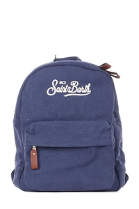 Mc2 Saint Barth Logo Embroidered Zipped Backpack