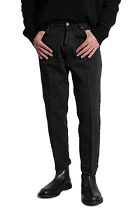 Michael Coal Logo Patch Frayed Hem Trousers
