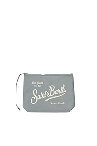 Mc2 Saint Barth Logo Print Wristlet Bag