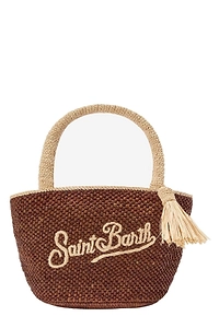 Mc2 Saint Barth Marcy Logo Embroidered Tassel Handbag