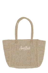 Logo-Embroidered Woven Tote Bag