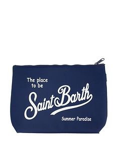 Logo Zip Wristlet Bag