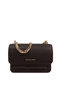 Claire Chain-Linked Foldover Top Crossbody Bag