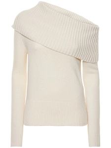Michael Kors Collection Asymmetric Neck Knitted Sweater