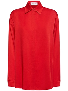 Michael Kors Collection Charmeuse Boyfriend Shirt