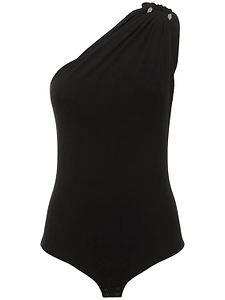 Michael Kors Collection One-Shoulder Bodysuit