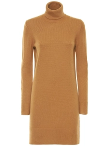 Michael Kors Collection Ribbed Turtleneck Knitted Dress