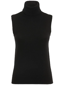 Michael Kors Collection Sleeveless Turtleneck Knitted Top