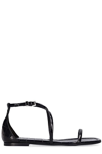 Michael Kors Collection Strappy Ankle Flat Sandals