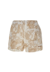 Mc2 Saint Barth Meave Printed Broderie Shorts