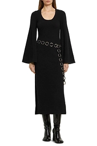 Michael Kors Collection Stretch Flare-Sleeve Dress