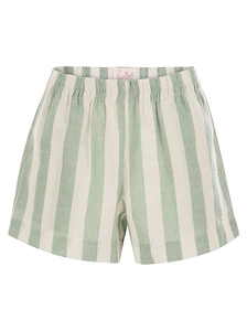 Mc2 Saint Barth Meave Striped Print Pull Up Shorts