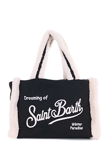 Mc2 Saint Barth Shearling-Trim Tote Bag