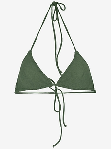 Textured Triangle Bikini Top
