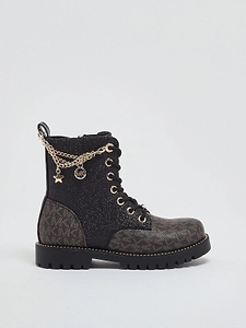 Kalina Charm Lace-Up Boots