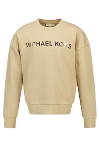 Michael Kors Kids Metallic Logo Printed Crewneck Sweatshirt