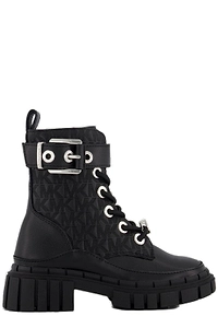 Michael Kors Kids Quilted Buckle Lace-Up Boots