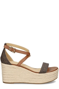 Serena Buckled Wedge Sandals