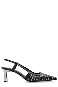 Alora Grommeted Slingback Pumps
