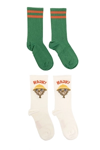 Mini Rodini Motif Intarsia Two Pack Of Socks
