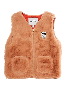 Mini Rodini Zipped Faux Fur Vest