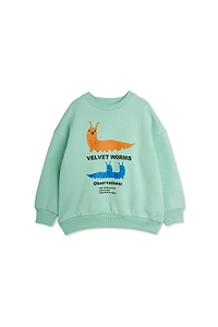 Mini Rodini Velvet Worms Print Sweatshirt