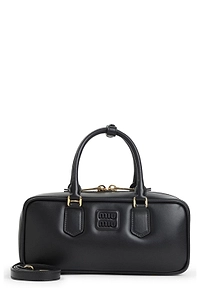 Miu Miu Arcadie Logo Embossed Tote Bag