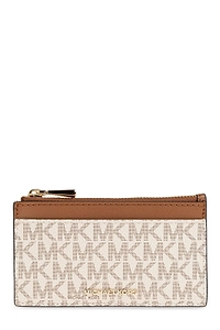 Michael Michael Kors Jet Set Small Signature Logo Card Case