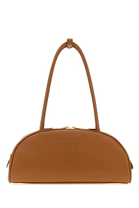 Miu Miu Beau Logo Embossed Shoulder Bag