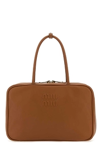 Miu Miu Beau Logo-Debossed Zipped Tote Bag