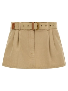 Miu Miu Belted Mini Skirt