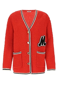 Miu Miu Bouclé V-Neck Cardigan