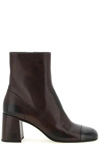 Miu Miu Block-Heeled Zipped Ankle Boots