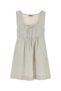 Miu Miu Bow Detail Mini Dress