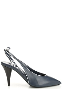 Miu Miu Bow-Detailed Pointed-Toe Slingback Pumps