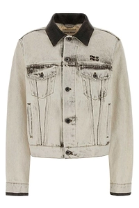 Miu Miu Button-Up Denim Jacket