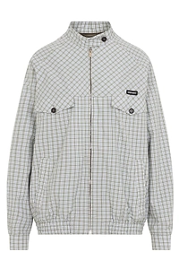 Checked Blouson Jacket